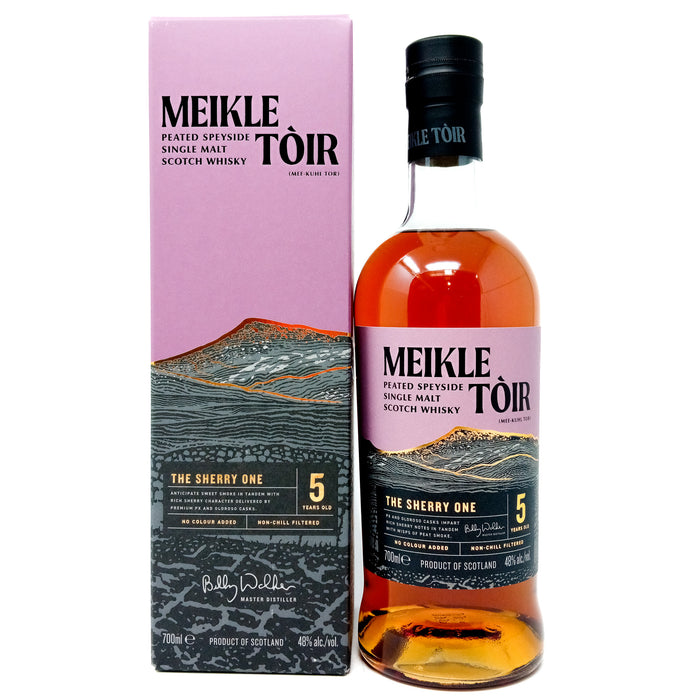 Meikle Tòir 'The Sherry One' 5 Year Old Single Malt Scotch Whisky, 70cl, 48% ABV