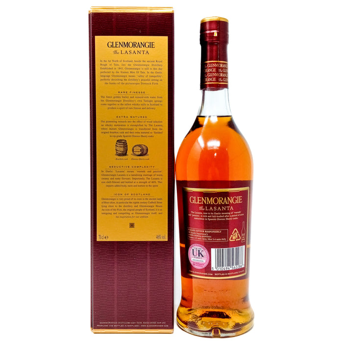 Glenmorangie Lasanta Single Malt Scotch Whisky, 70cl, 46% ABV