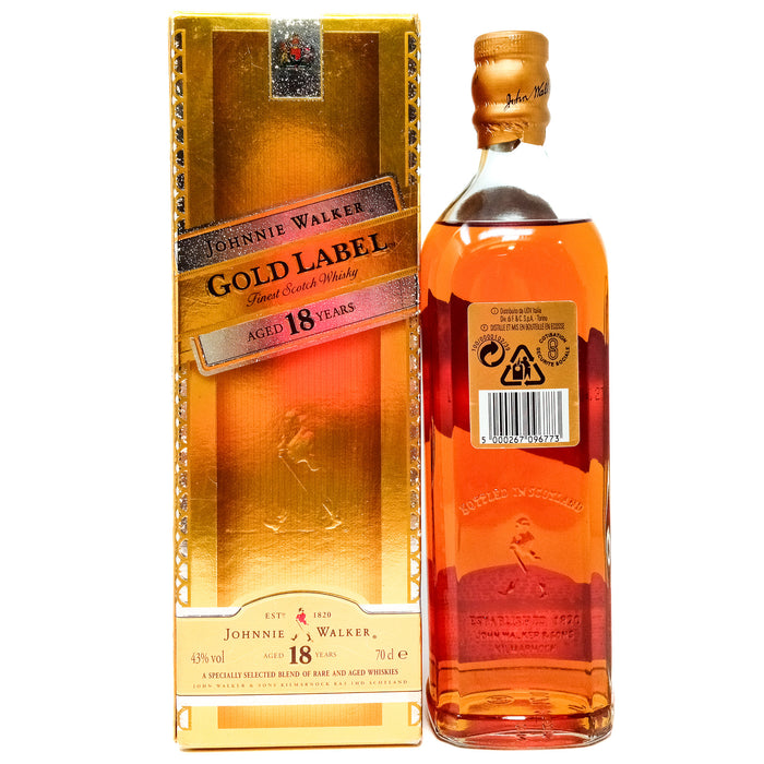 Johnnie Walker Gold Label 18 Year Old Blended Scotch Whisky, 70cl, 43% ABV