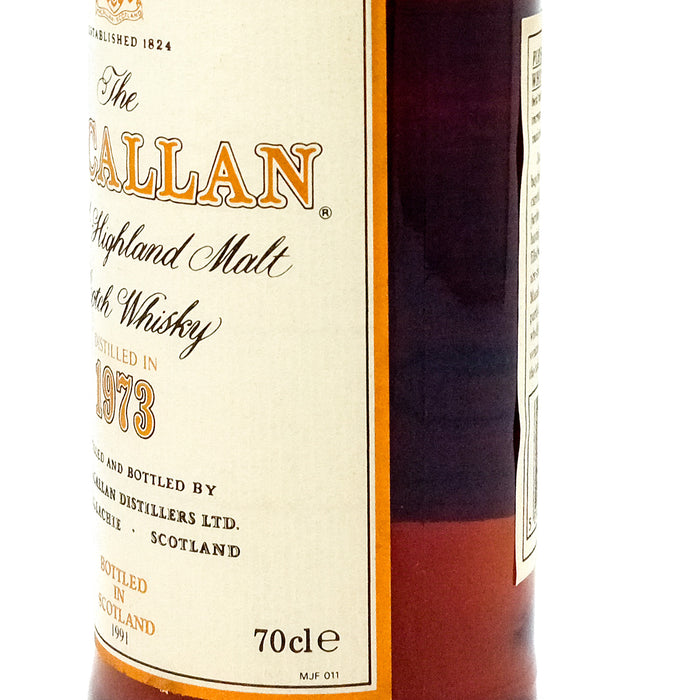 Macallan 1973 18 Year Old Single Malt Scotch Whisky, 70cl, 43% ABV