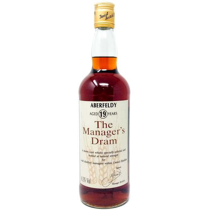 Aberfeldy 19 Year Old The Manager's Dram Single Malt Scotch Whisky, 70cl, 61.3% ABV