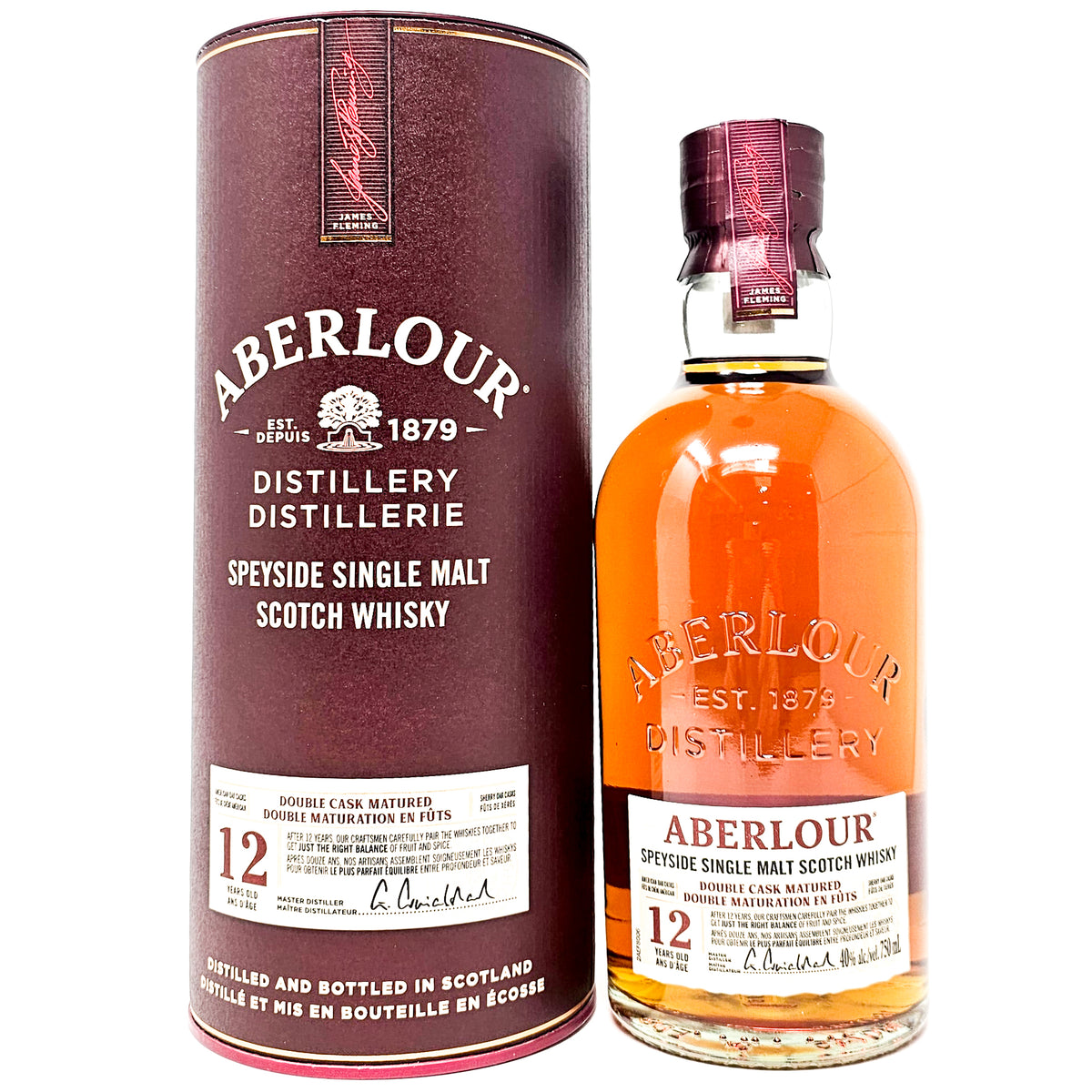 40% Whisky, 75cl, Old 12 Single Scotch Matured ABV Double Cask Malt Aberlour Year