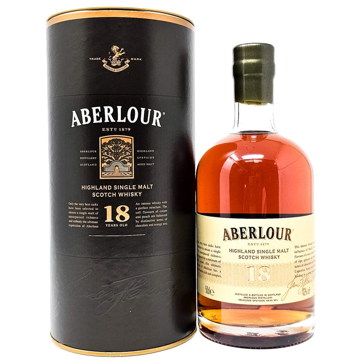 Aberlour 18 Year Old Single Malt Scotch Whisky, 50cl, 43% ABV