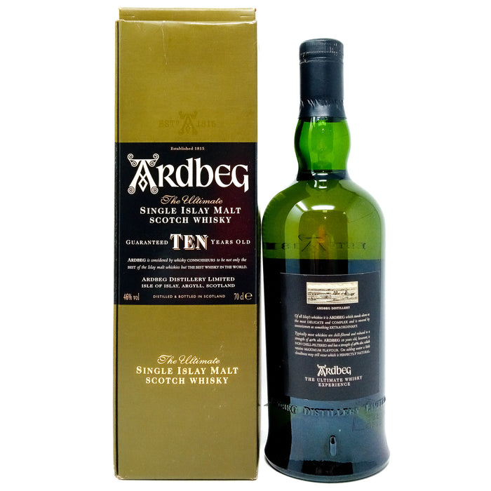 Ardbeg 10 Year Old (Old Style) Single Malt Scotch Whisky, 70cl, 46% ABV