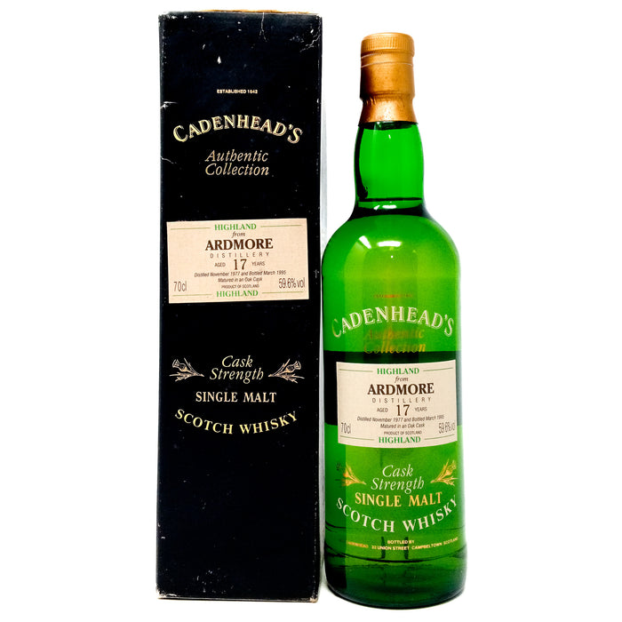 Ardmore 1977 17 Year Old Cadenhead's Authentic Collection Single Malt Scotch Whisky, 70cl, 59.6% ABV