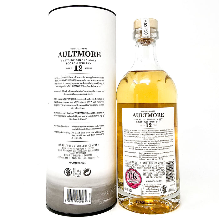 Aultmore 12 Year Old Foggie Moss Single Malt Scotch Whisky, 70cl, 46% ABV.