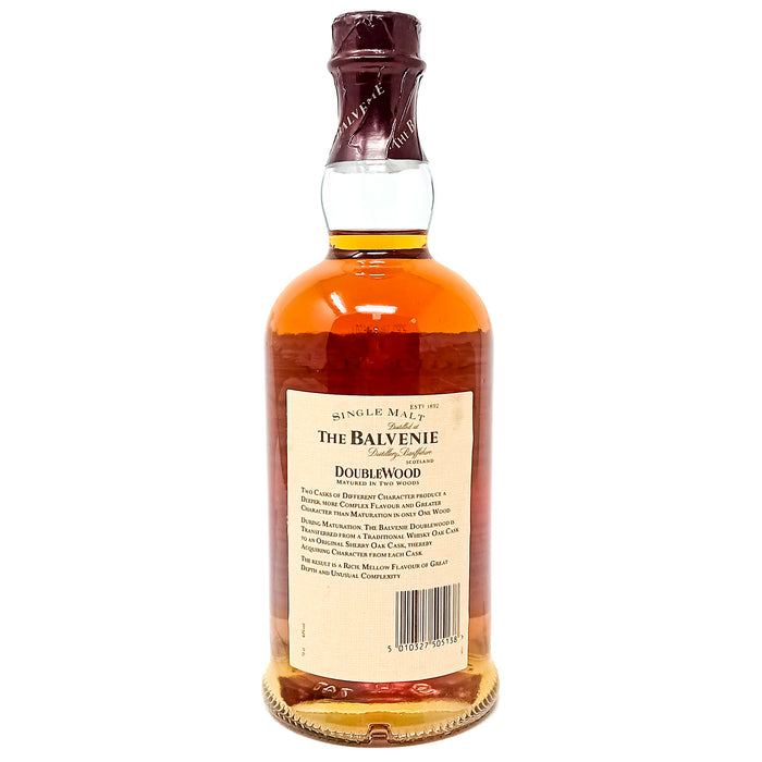 Balvenie 12 Year Old Doublewood Single Malt Scotch Whisky, 70cl, 40% ABV