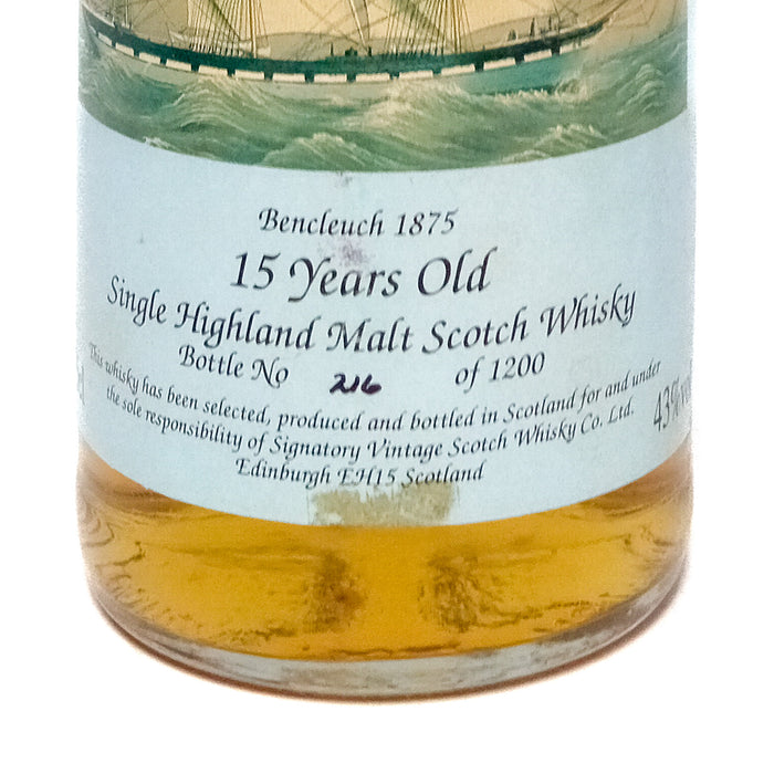 Balvenie 1974 15 Year Old Signatory Vintage Sailing Ships Series No.1 Single Malt Scotch Whisky, 75cl, 43% ABV