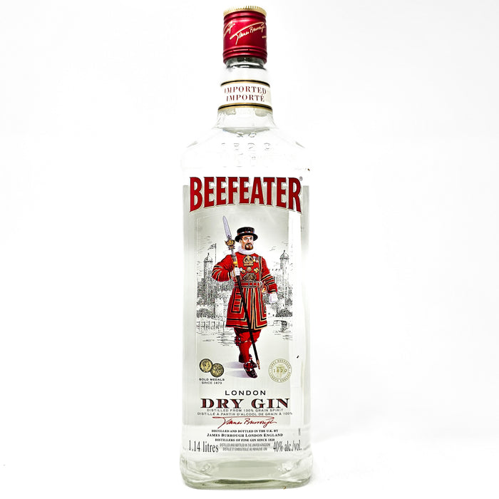 Beefeater London Dry Gin, 40% Rare — Old 1.14L, and Whisky ABV