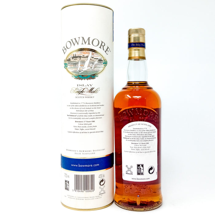 Bowmore 17 Year Old Single Malt Scotch Whisky, 70cl, 43% ABV