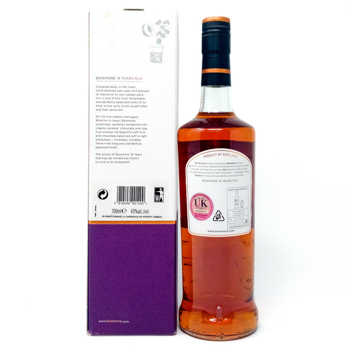 Bowmore 18 Year Old  Single Malt Scotch Whisky, 70cl, 43% ABV