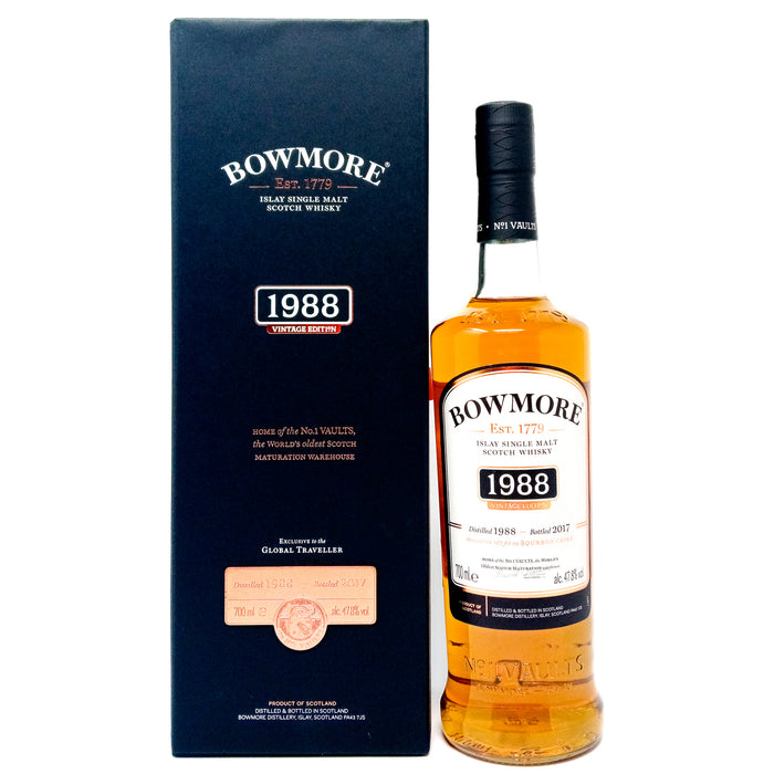 Bowmore 1988 Vintage Edition Single Malt Scotch Whisky, 70cl, 40% ABV