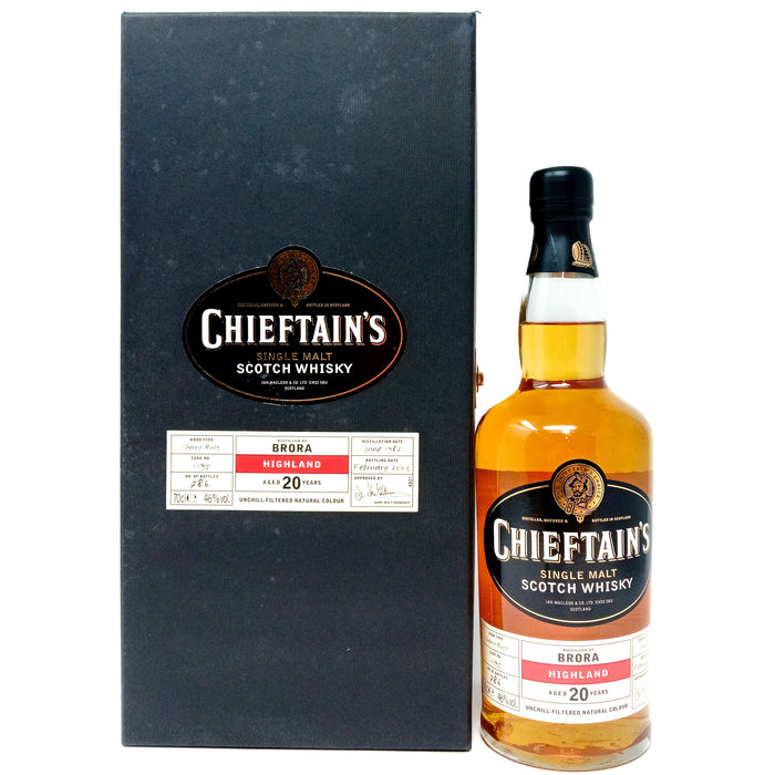 Brora 1982 20 Year Old Chieftain's Single Malt Scotch Whisky, 70cl, 46% ABV