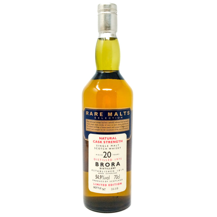 Brora 1975 20 Year Old Rare Malts Selection Cask Strength Single Malt Scotch Whisky, 70cl, 54.9% ABV