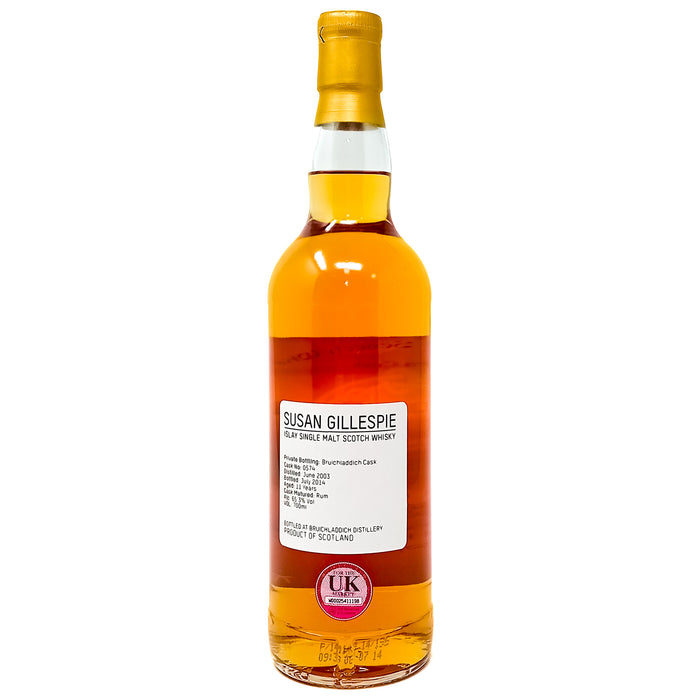 Bruichladdich 2003 11 Year Old Laighe Na Greine Ile Single Private Cask #0574 Malt Scotch Whisky, 70cl, 65.3% ABV