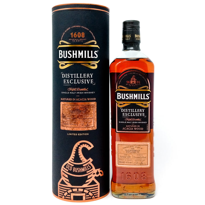 Bushmills 2008 Acacia Wood Distillery Exclusive Single Malt Irish Whiskey, 70cl, 47% ABV