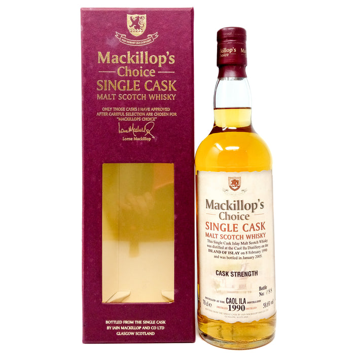 Caol Ila 1990 Mackillop's Choice Cask Strength Single Malt Scotch Whisky, 70cl, 58.6% ABV