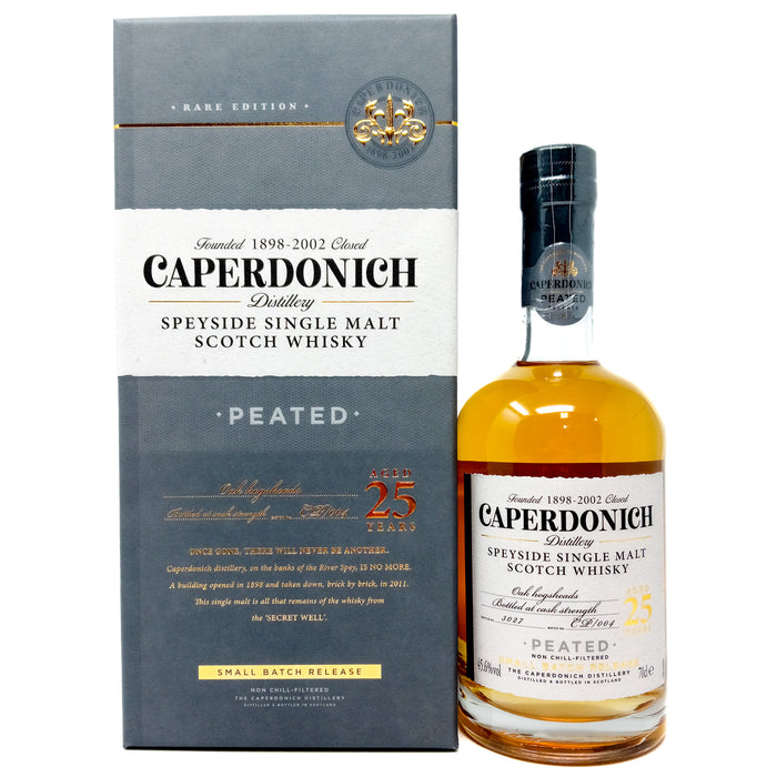 Caperdonich 25 Year Old Peated Small Batch Release Batch 004 Single Malt Scotch Whisky, 70cl, 45.6% ABV