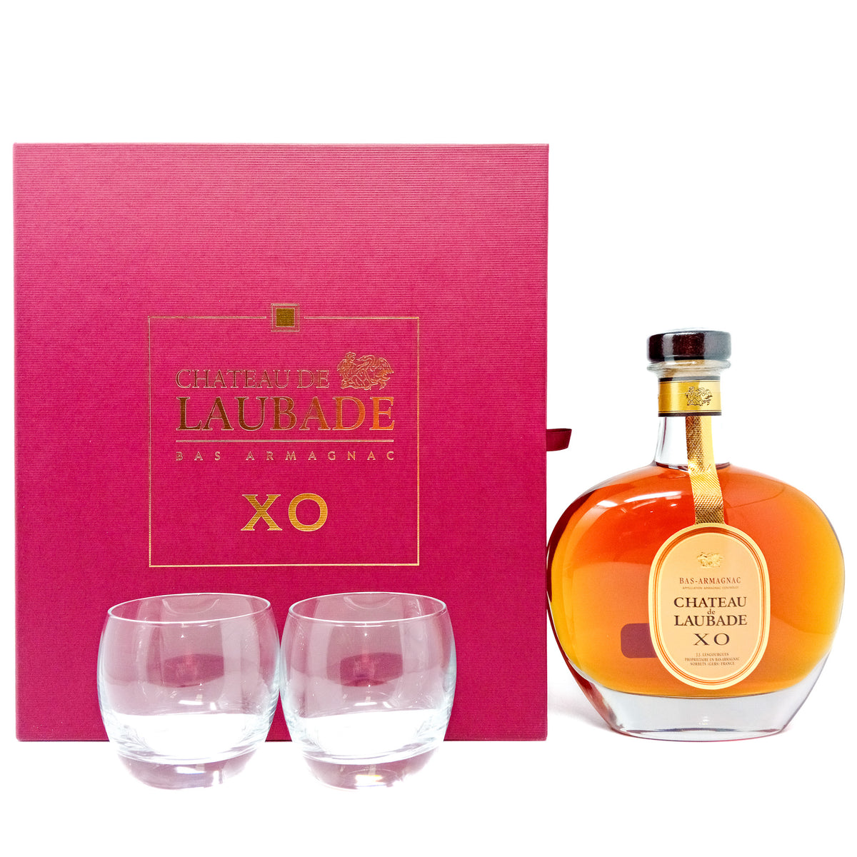 Chateau de Laubade XO Gift Set Bas Armagnac, 70cl, 40% ABV