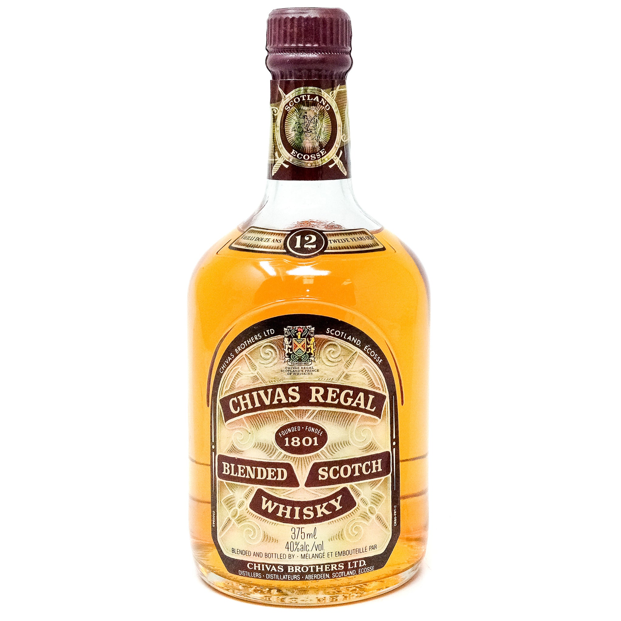 Chivas Regal 12 Year Old Blended Scotch Whisky, Half Bottle, 37.5cl, 4