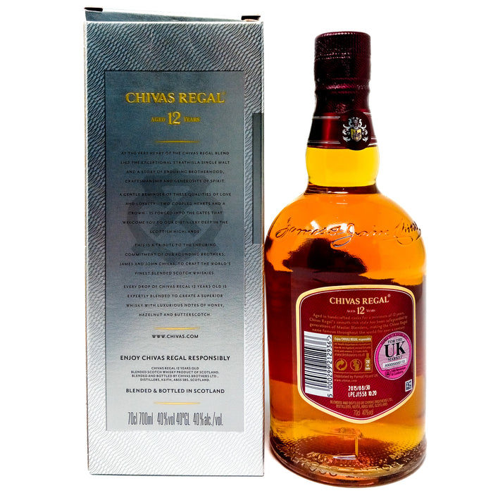 Chivas Regal 12 Year Old Blended Scotch Whisky, 70cl, 40% ABV