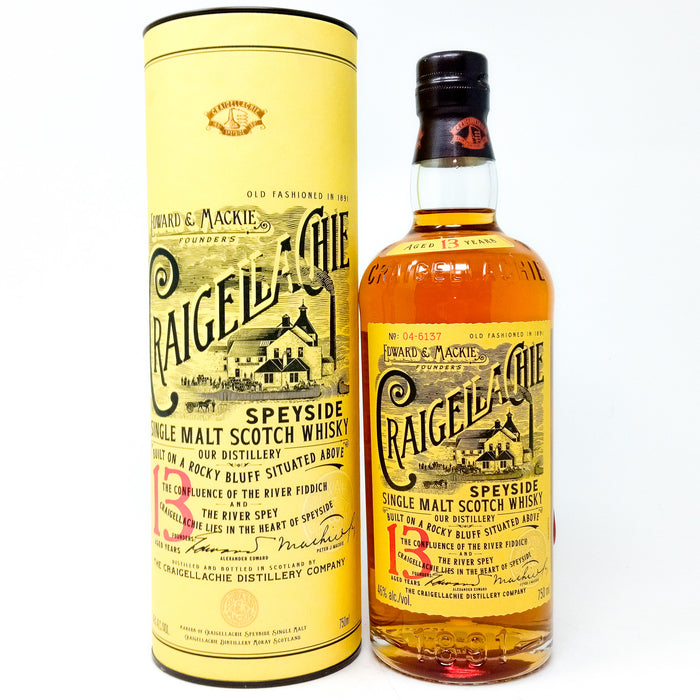 Craigellachie 13 Year Old Single Malt Scotch Whisky, 75cl, 46% ABV