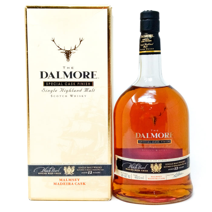 Dalmore 1992 Black Pearl 12 Year Old Malmsey Madeira Finish Single Malt Scotch Whisky, 1L, 40% ABV