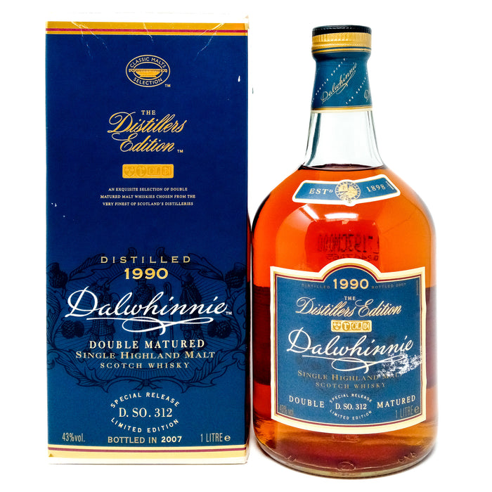 Dalwhinnie 1990 Distiller's Edition Single Malt Scotch Whisky, 1L, 43% ABV