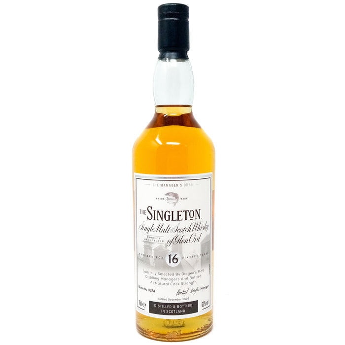 Singleton of Glen Ord 16 Year Old The Manager's Dram Single Malt Scotch Whisky, 70cl, 62% ABV