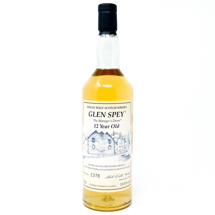 Glen Spey 12 Year Old Manager's Dram Single Malt Scotch Whisky, 70cl, 53.3% ABV