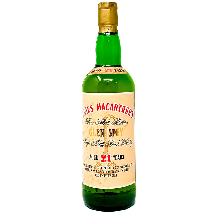 Glen Spey 21 Year Old James MacArthur's Cask Single Malt Scotch Whisky, 75cl, 55.4% ABV