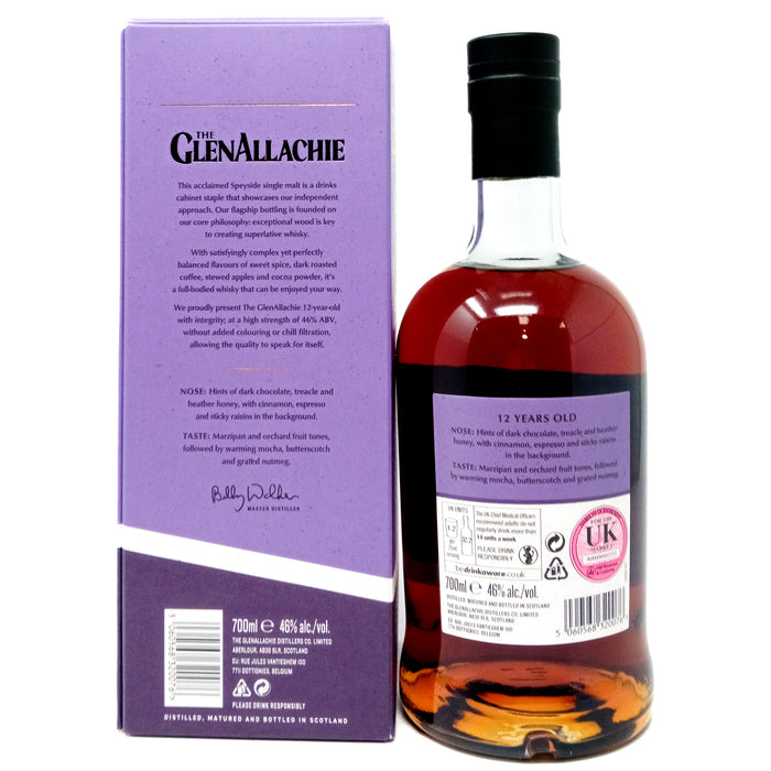 Glenallachie 12 Year Old Single Malt Scotch Whisky, 70cl, 46% ABV