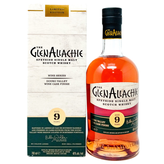 Glenallachie 9 Year Old Duoro Valley Wine Cask Finish Single Malt Scotch Whisky, 70cl, 48% ABV