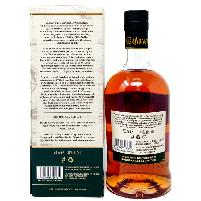 Glenallachie 9 Year Old Duoro Valley Wine Cask Finish Single Malt Scotch Whisky, 70cl, 48% ABV