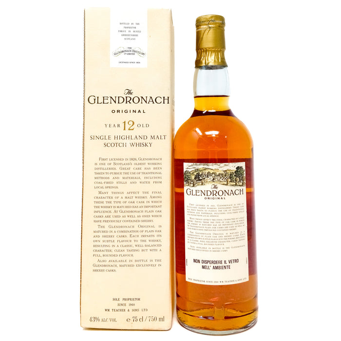 Glendronach 12 Year Old Original 1980s Previ Import, 75cl, 43% ABV