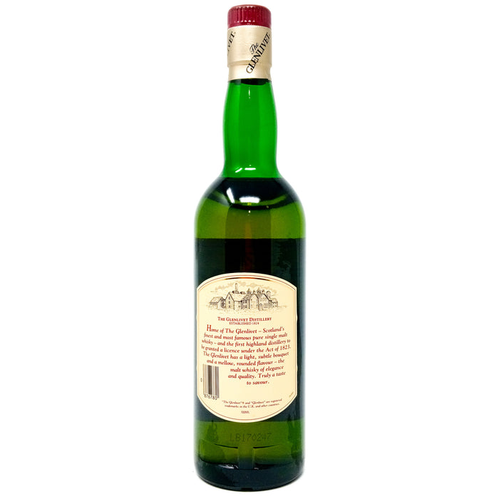 Glenlivet 12 Year Old Single Malt Scotch Whisky 70cl, 40% ABV