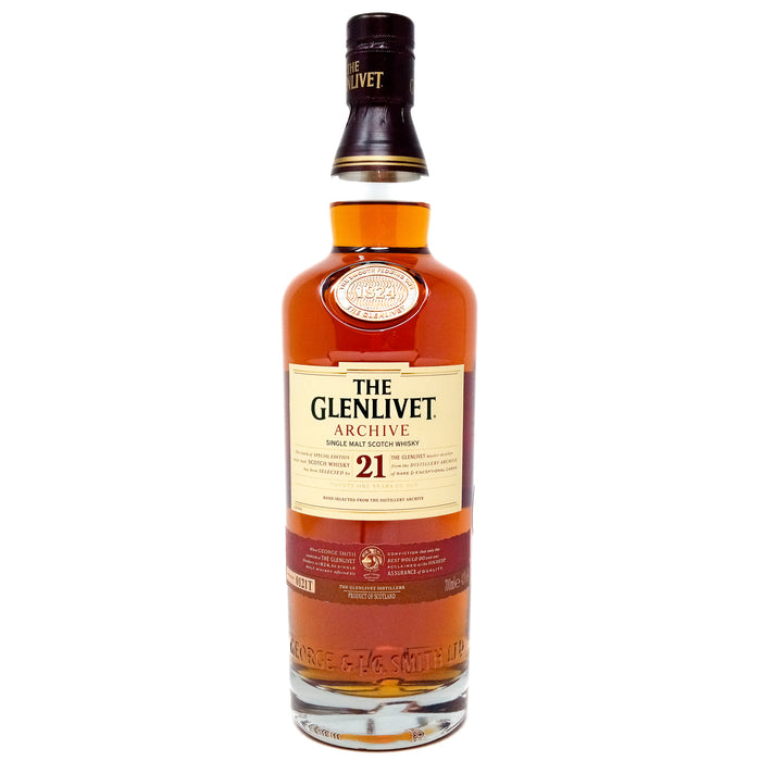 Glenlivet 21 Year Old Archive Single Malt Scotch Whisky, 70cl, 43% ABV