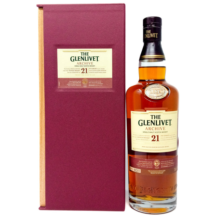 Glenlivet Archive 21 Year Old Batch #0121T Single Malt Scotch Whisky, 70cl, 43% ABV