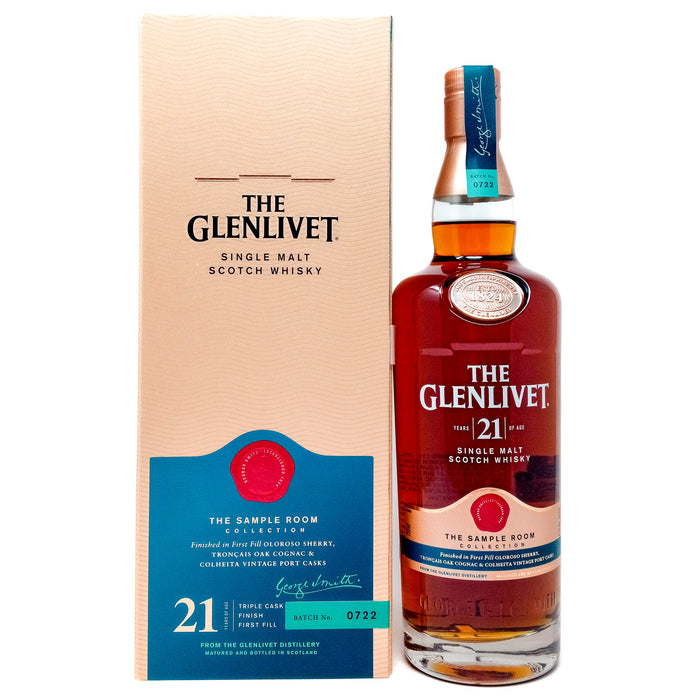 Glenlivet Sample Room 21 Year Old Single Malt Scotch Whisky, 75cl, 43% ABV