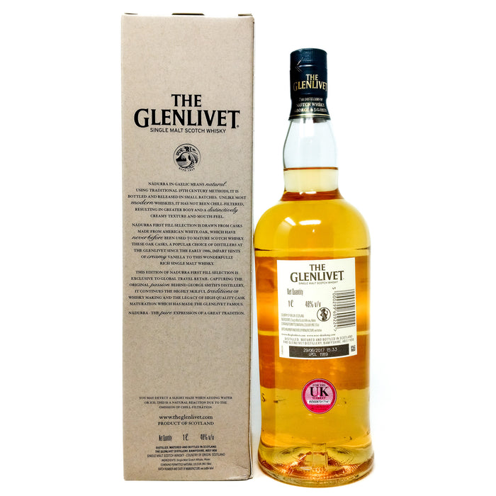 Glenlivet Nadurra First Fill Matured Batch #FF0617 Single Malt Scotch Whisky, 1L, 48% ABV