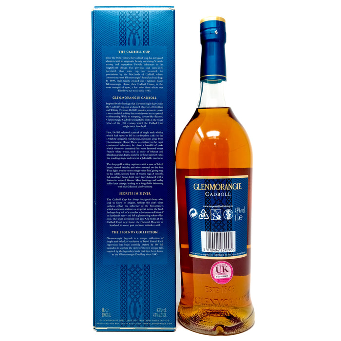 Glenmorangie Legends The Cadboll Single Malt Scotch Whisky, 1L, 43% ABV