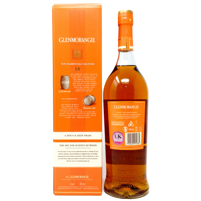 Glenmorangie 14 Year Old Elementa Single Malt Scotch Whisky, 1L, 43% ABV