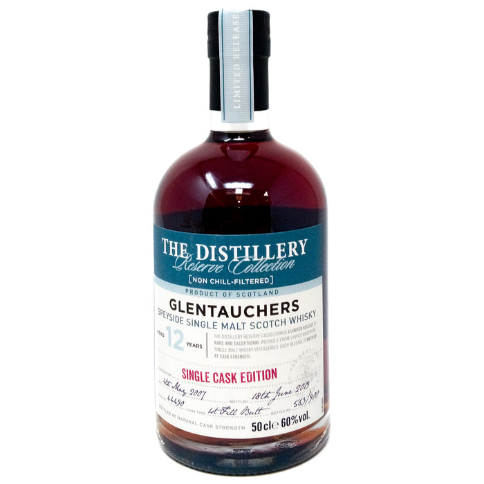 Glentauchers 2007 12 Year Old Reserve Collection Single Cask Edition Single Malt Scotch Whisky, 50cl, 60% ABV