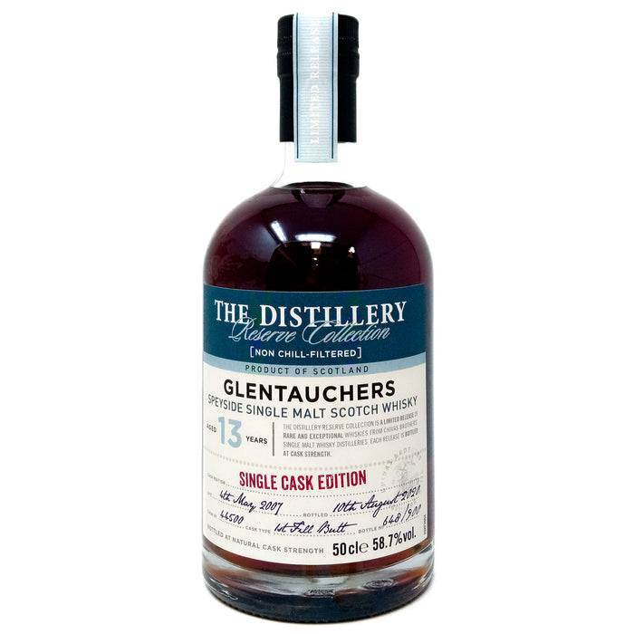 Glentauchers 2007 13 Year Old Reserve Collection Single Cask Edition Single Malt Scotch Whisky, 50cl, 58.7% ABV