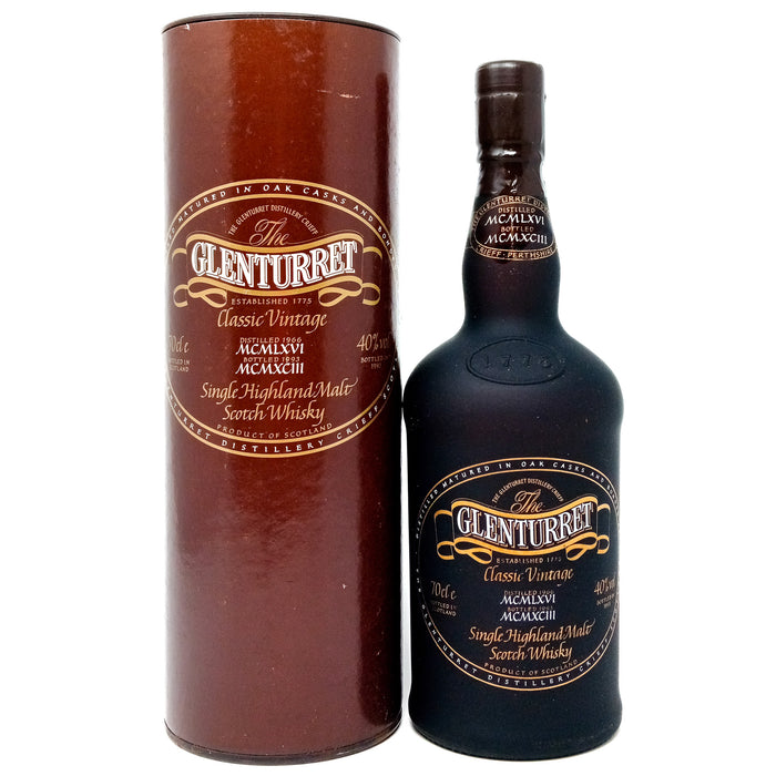 Glenturret 1966 Classic Vintage Single Malt Scotch Whisky, 70cl, 47% ABV