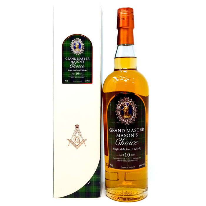 Grand Master Mason's Choice 10 Year Old Single Malt Scotch Whisky, 70cl, 46% ABV