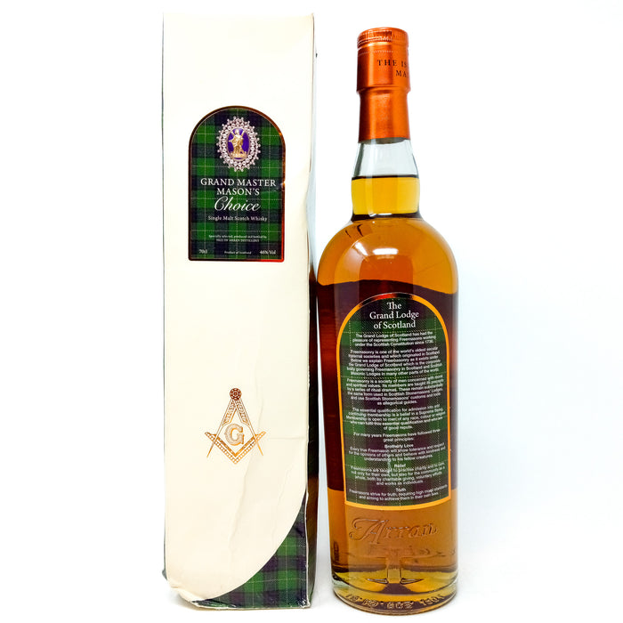 Grand Master Mason's Choice 10 Year Old Single Malt Scotch Whisky, 70cl, 46% ABV