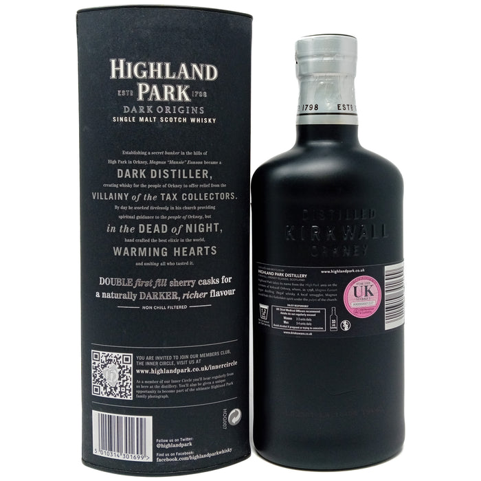 Highland Park Dark Origins Single Malt Scotch Whisky, 70cl, 46.8% ABV