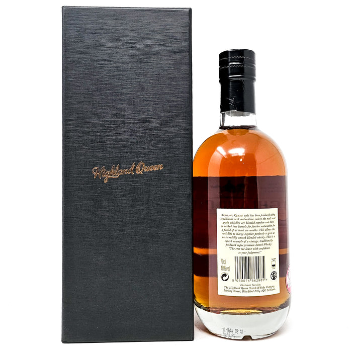 Highland Queen 1561 30 Year Old Blended Scotch Whisky, 70cl, 40% ABV