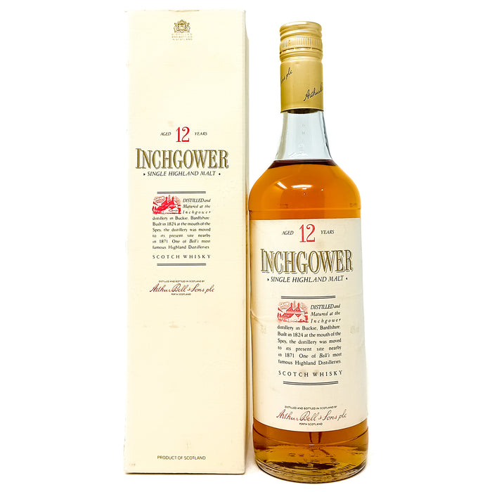 Inchgower 12 Year Old Single Malt Scotch Whisky, 75cl, 40% ABV